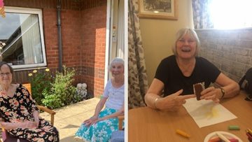 Fun in the sun at Manchester care home